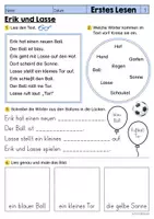 Vorschau - Arbeitsblätter - Erstes Lesen | Leseübung Deutsch - Fußball (Klasse 1-2) - Seite 2