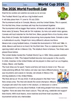 Vorschau - Arbeitsblätter - Reading Comprehension | Englisch Leseverstehen - Football World Cup 2026 (Klasse 6-8) - Seite 3