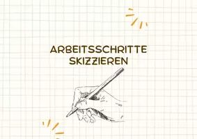 Vorschau - Merkblätter - Arbeitsschritte beim Skizzieren - Deckblatt
