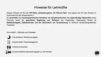 Vorschau - Unterrichtsreihen - Mission Forschunsgreise: Entdeckungstour mit Fahrrad Fips - Fahrrad Checkliste - Seite 1