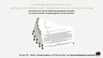 Vorschau - Unterrichtsreihen - Mission Forschungsreise: Ausflug in den Schilderwald (Verkehrsschilder) - Deckblatt