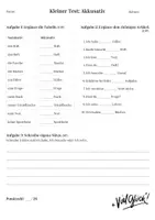 Vorschau - Fördermaterial/Inklusion - Akkusativ Test für DaZ: der, die, das, den, einen, eine üben - Seite 1