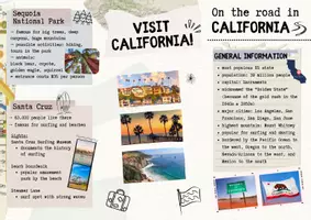 Vorschau - Poster - Informationsflyer - On the road in California - Seite 1