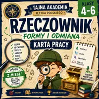 zapowiedź - Rzeczownik - karta pracy - kl. 4-6 - obwoluta