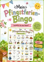 Vorschau - Arbeitsblätter - Pfingstferien-Bingo ☀️ | Ferienideen für die Grundschule - Deckblatt