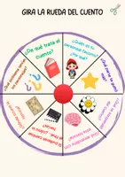 Vista previa - Juegos / Gamificación - Ruleta del cuento para practicar la comunicación e imaginación inventando historias - página 1