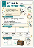 Vorschau - Spiele - Wortarten Klasse 3/4 Escape Room | Deutsch - Seite 3