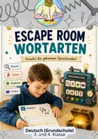 Vorschau - Spiele - Wortarten Klasse 3/4 Escape Room | Deutsch - Deckblatt
