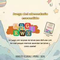 Vista previa - Juegos / Gamificación - Juego del abecedario escondido para aprender vocabulario - Portada