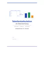 Vorschau - Arbeitsblätter - Übungsheft Tabellenkalkulation: Grundlagen, Formeln & Funktionen (Excel / LibreOffice) – Informatik - Seite 1