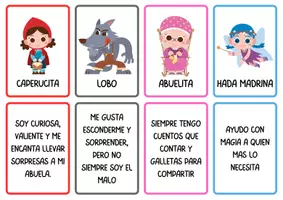 Vista previa - Juegos / Gamificación - Tarjetas de personajes para dramatizar cuentos infantiles - página 1