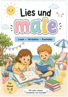 Vorschau - Arbeitsblätter - Lies und male ☀️ | Lesen – Verstehen – Malen | Klasse 1–2 - Deckblatt