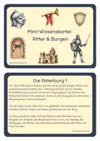 Vorschau - Arbeitsblätter - Ritter und Burgen Materialpaket - Deckblatt