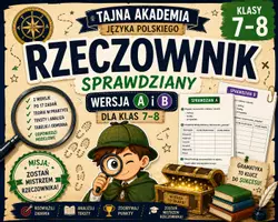 zapowiedź - Rzeczownik – sprawdziany kl. 7–8 | wersja A i B - obwoluta