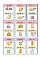 Vorschau - Spiele - Breakfast: I have... Who has...? (Lesespiel Englisch) - Seite 1