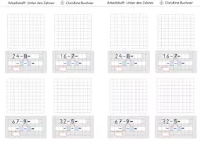 Vorschau - Arbeitsblätter - Arbeitsheft Unter den Zehner mit Abbildung - Seite 3