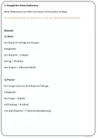 Vorschau - Arbeitsblätter - Grammatiktraining für die Schulaufgabe – Aktiv, Passiv, Tempus und Satzglieder Übungen mit Lösungen Klasse 6 - Seite 2