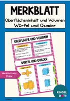 Vorschau - Fördermaterial/Inklusion - Merkblatt Oberflächeninhalt und Volumen Würfel und Quader - Deckblatt