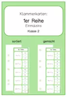 Vorschau - Spiele - Klammerkarten 1er Reihe (Einmaleins Übungsspiel) - Deckblatt