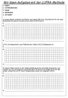 Vorschau - Arbeitsblätter - Mathematik Sachaufgaben LUFRA-Methode - Deckblatt
