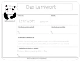 Vorschau - Arbeitsblätter - Lernwörter - Training | für alle Sprachen | editierbar! - Seite 3