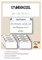 Vorschau - Merkblätter - Stundenziel - Deckblatt