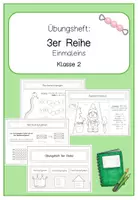 Vorschau - Arbeitsblätter - Übungsheft 3er Reihe (Trainingsheft Einmaleins) - Deckblatt