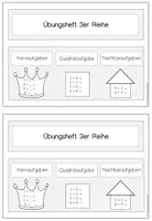 Vorschau - Arbeitsblätter - Übungsheft 3er Reihe (Trainingsheft Einmaleins) - Seite 2