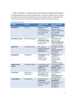 Vorschau - Merkblätter - Visions of the Future: Utopia and Dystopia - Topic Vocabulary | Language Support | Scaffolds - Seite 1