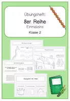 Vorschau - Arbeitsblätter - Übungsheft 8er Reihe (Trainingsheft Einmaleins) - Deckblatt