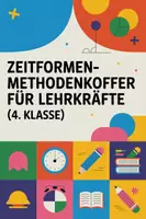 Vorschau - Unterrichtsreihen - Zeitformen-Methodenkoffer für Lehrkräfte (4. Klasse) - Deckblatt