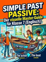 Vorschau - Poster - Simple Past Passive: Der visuelle Master-Guide für Klasse 7 (Englisch) - Deckblatt