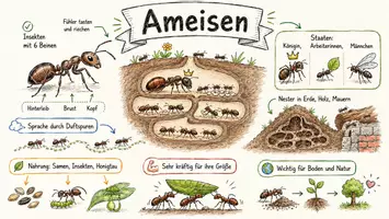 Vorschau - Arbeitsblätter - Lernposter + Arbeitsblätter zum Thema "Ameisen" + Lösung & MP3 + Mindmap + Infografik - Seite 2