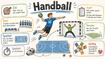 Vorschau - Arbeitsblätter - Lernposter + Arbeitsblätter zum Thema "Handball" + Lösung & MP3 + Mindmap + Infografik - Seite 2