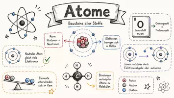 Vorschau - Arbeitsblätter - Lernposter + Arbeitsblätter zum Thema "Atom" + Lösung & MP3 + Mindmap + Infografik - Seite 2