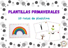 Vista previa - Unidades / Secuencias / Situaciones de Aprendizaje - Plantillas primaverales plastilina - Portada