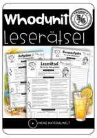 Vorschau - Arbeitsblätter - Leserätsel Klasse 5/6 – Whodunit für spontane Vertretungsstunden und die letzten Schulwochen - Deckblatt
