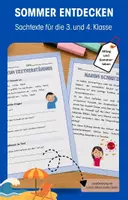 Vorschau - Arbeitsblätter - Sommer entdecken: Sachtexte für Klasse 3 und 4 - Deckblatt