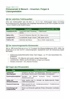 Vorschau - Arbeitsblätter - Klimawandel & Mensch – Ursachen, Folgen, Lösungsansätze - Seite 1