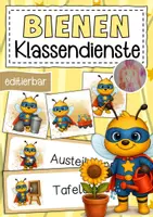 Vorschau - Bildkarten - Bienenklasse Klassendienste Klassentier Biene - Deckblatt