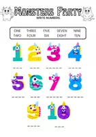 anteprima - Esercizi - numbers 1-10 - Pagina di copertina