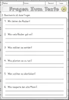 Vorschau - Arbeitsblätter - Märchen - Die drei kleinen Räuber, Lesen und Verstehen Arbeitsblätter mit Lesetext, Fragen - Seite 3