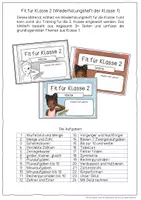 Vorschau - Arbeitsblätter - Fit für Klasse 2 - Mathe (Wiederholung Klasse 1) - Seite 1