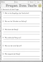 Vorschau - Arbeitsblätter - Märchen - Die drei Sprüche des Schreibers, Lesen und verstehen Grundschule Klasse 4/6 - Arbeitsblätter - Seite 3