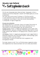 Vorschau - Arbeitsblätter - Satzglieder erkennen und bestimmen (Satzgliedercheck mit Erklärvideo) - Seite 1