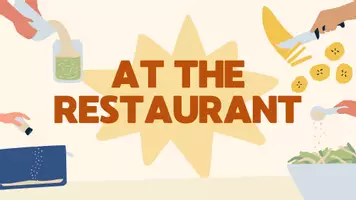 anteprima - Esercizi - At the restaurant- second class - Pagina di copertina