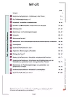 Vorschau - Unterrichtsreihen - Quadratische Funktionen und Gleichungen kinderleicht | Parabeln, Scheitelpunkt, pq-Formel, Nullstellen, Kurvendiskussion | Mathematik Klasse 7-13 Sekundarstufe mit Lösungen - Seite 2
