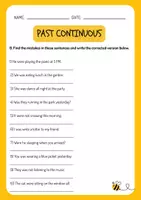 Vorschau - Arbeitsblätter - Past Continuous/ Past Progressive Worksheet - Seite 3