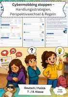 Vorschau - Arbeitsblätter - Cybermobbing – Deutsch Klasse 7/8 - Deckblatt