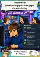 Vorschau - Arbeitsblätter - Cybermobbing Klasse 5–7 - Deckblatt